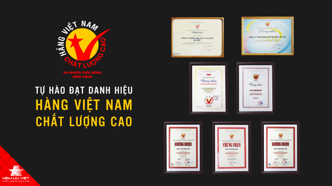 Nệm Ưu Việt vinh dự đón nhận những thành tích lớn hiện nay