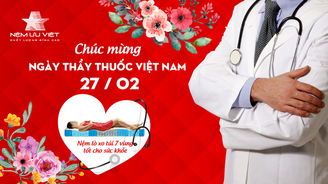 Nệm Ưu Việt nệm lò xo sản phẩm được các bác sĩ khuyên dùng
