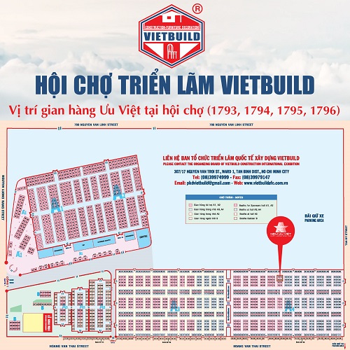 Hội chợ vietbuilt Nệm Ưu Việt gian hàng