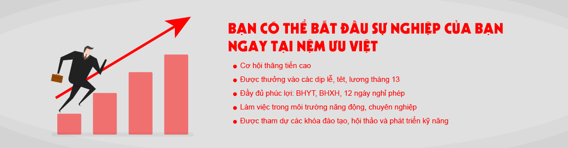 Nệm ưu việt lò xo cao su tuyển dụng
