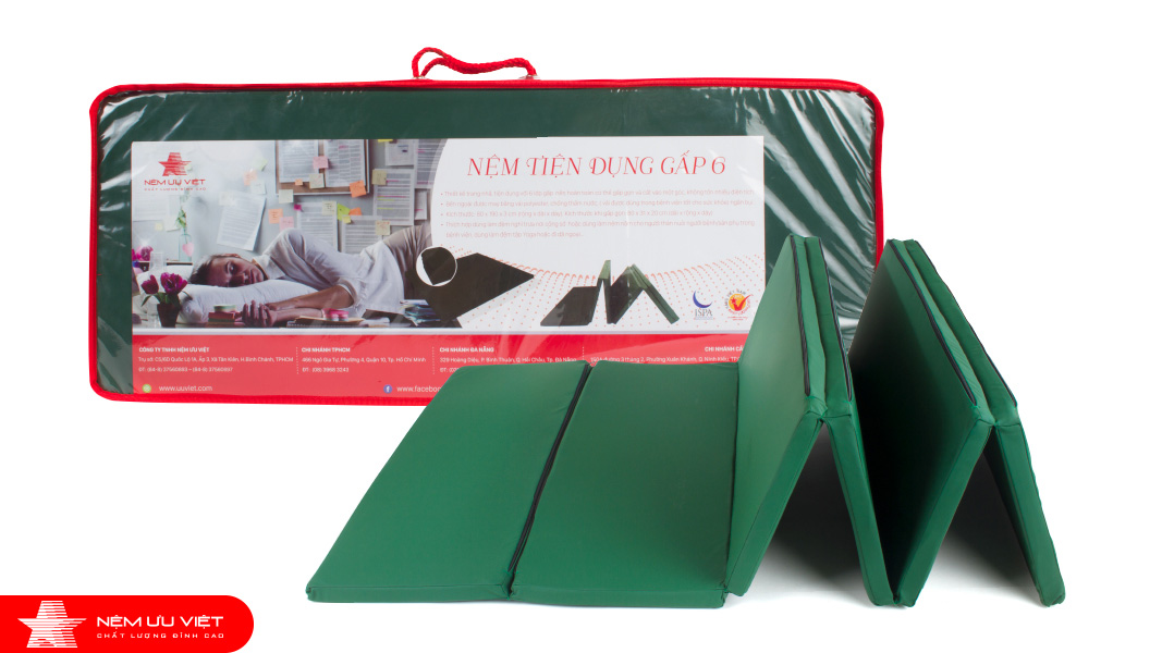Nệm tiện dụng gấp 6 nệm ưu việt giá rẻ tốt nhất