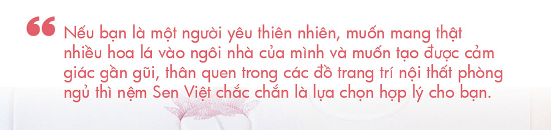 Nệm Ưu Việt, Nệm Sen Việt, nệm lò xo nội thất dành cho phòng ngủ êm ái