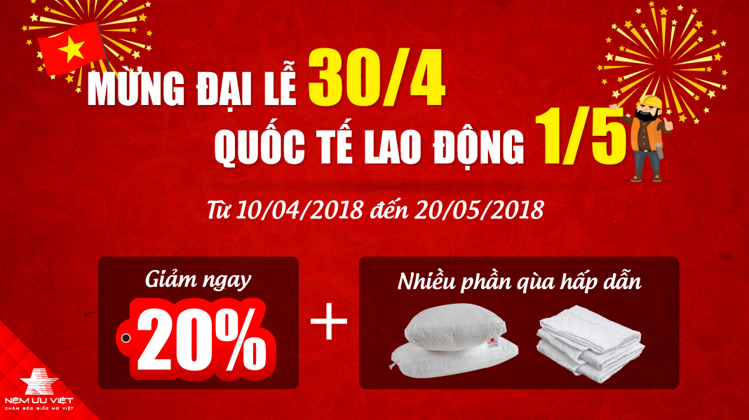 Nệm Ưu Việt khuyến mãi tưng bừng 30-04-01-05