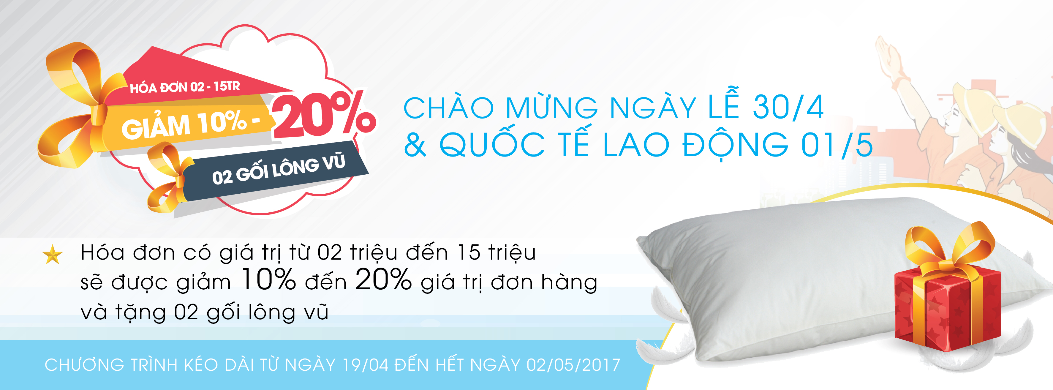 Chương trình khuyến mãi showroom nệm ưu việt